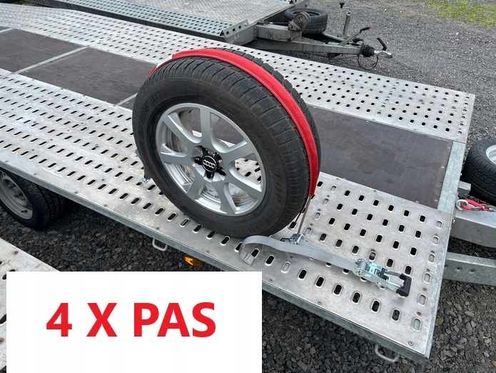 4 Pásy Lohr VDI 2700 Bi 8.1 Otočné háky 13 mm 130 cm 2,8 m 3T Tuv pogumované