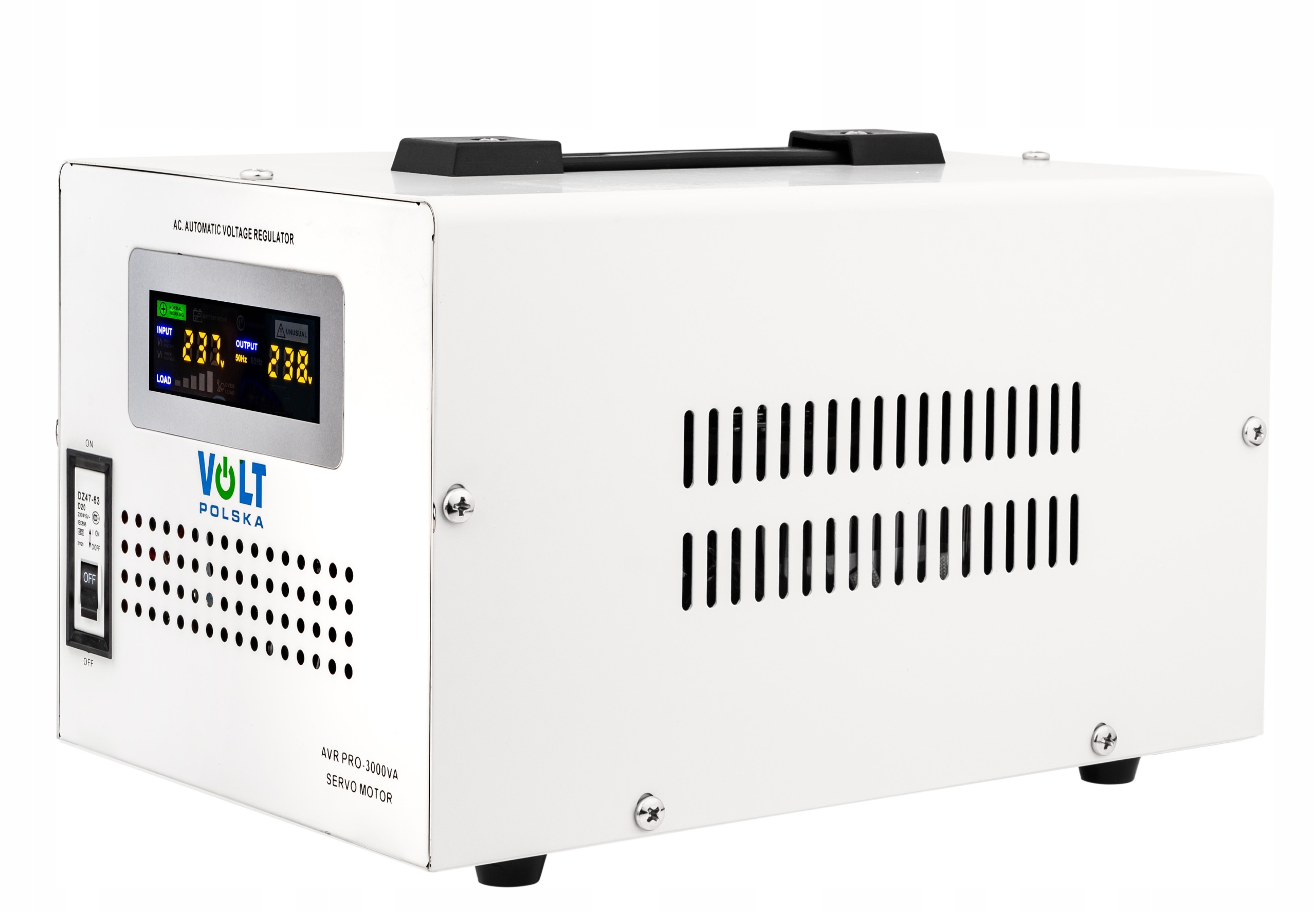 STABILIZATOR NAPIĘCIA AVR PRO 3000VA DO AGREGAT 3% Model AVR-PRO-3000