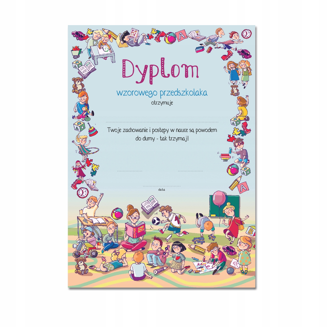 

Dyplom Wzorowego Przedszkolaka AN114