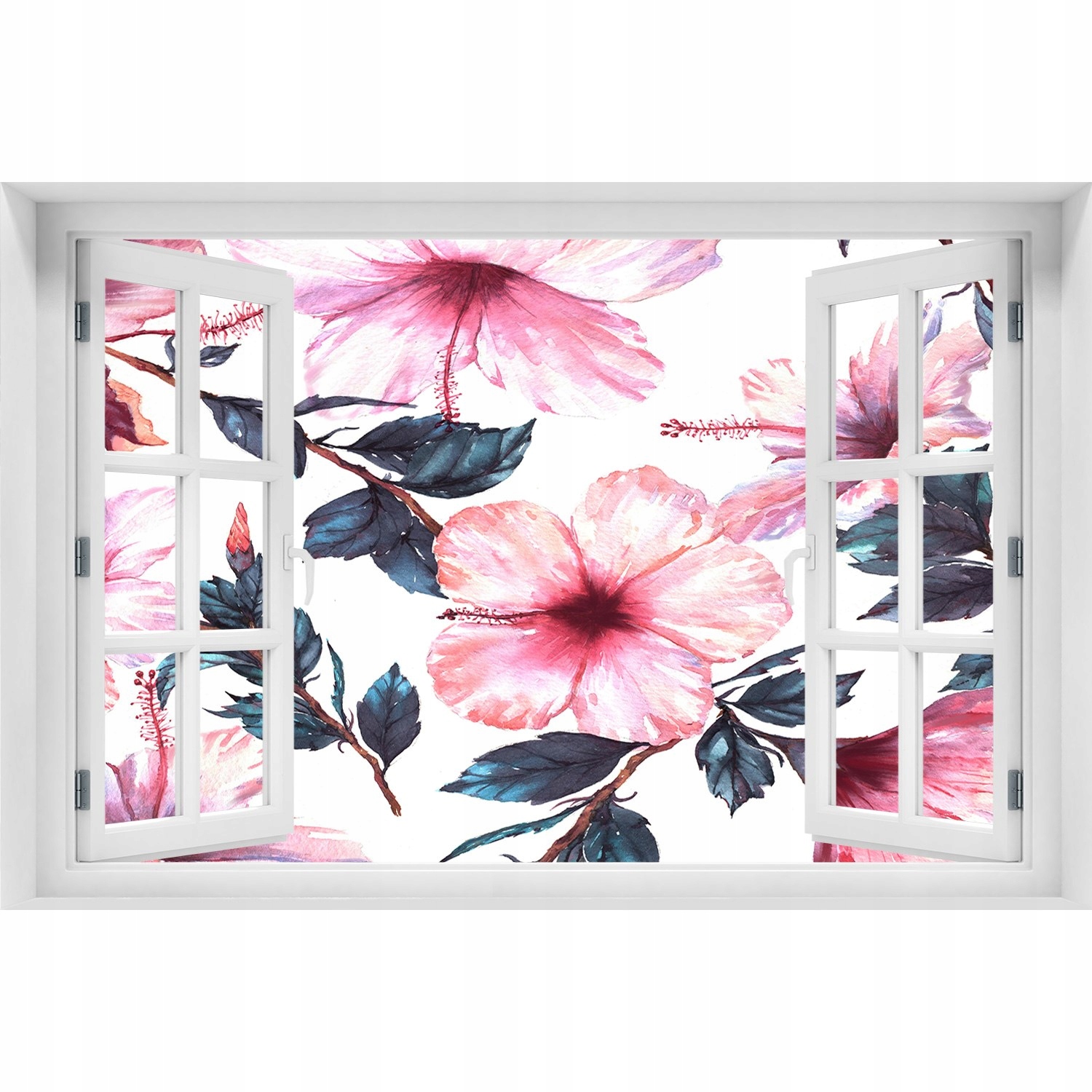 

Naklejka 3D Okno Tapeta Kwiaty hibiskusa 150x100
