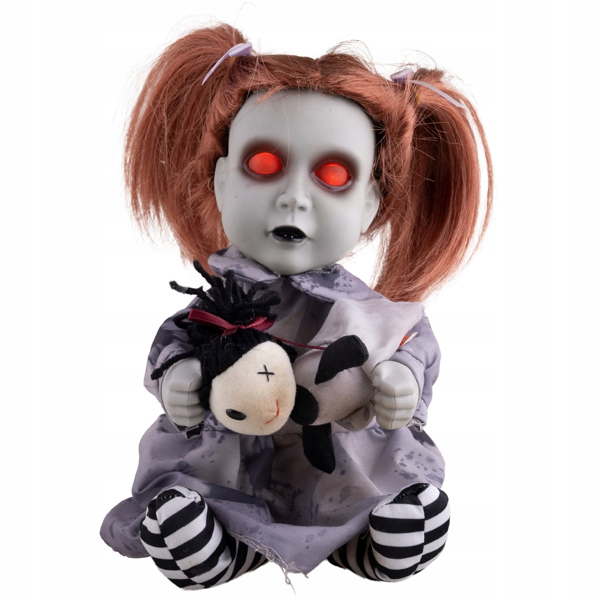 Halloween panenka držící medvídka