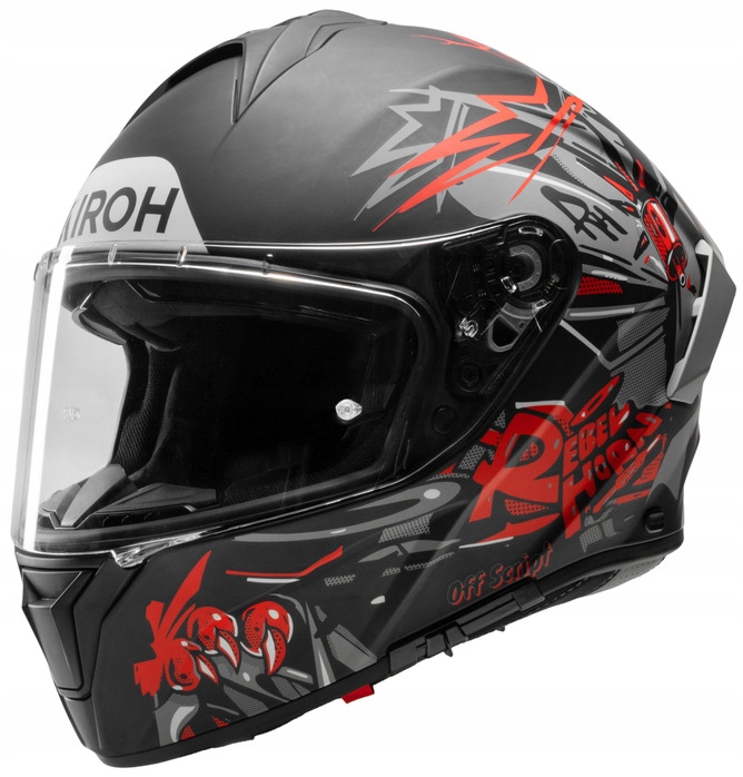 Airoh Spark 2 Cruze Black Grey Red Matt Integrálna Motocyklová Prilba XXL