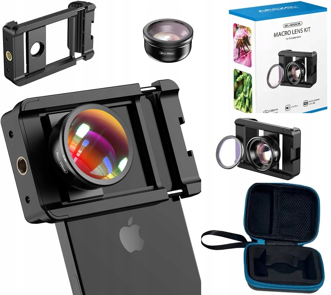 Apaxel Objektiv Čočka 100 mm Hd Polarizační filtr Cpl pro telefon