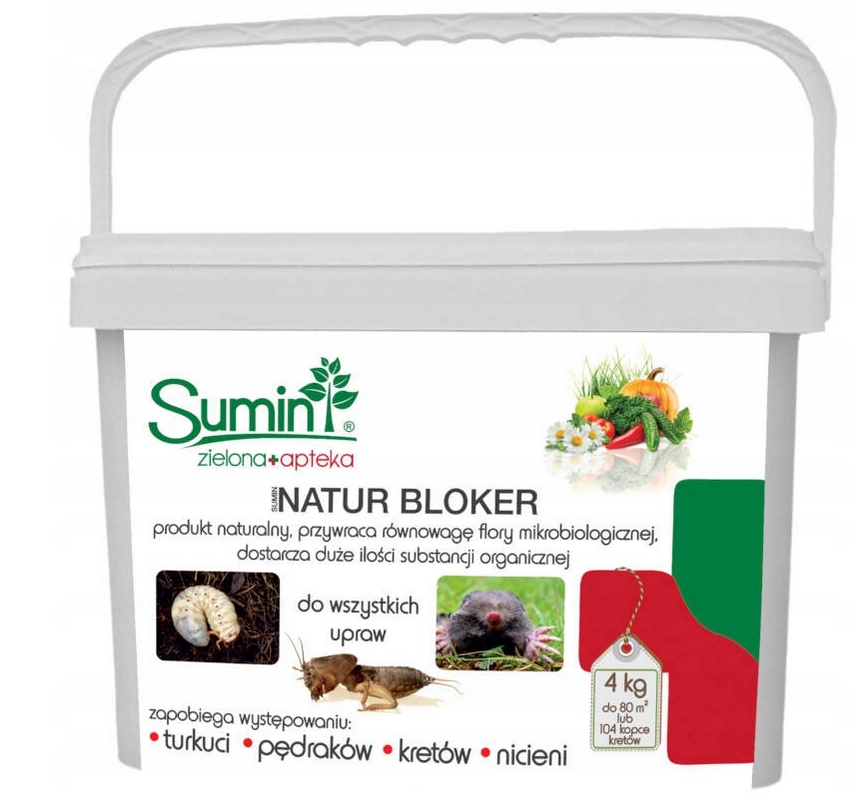 Natur Bloker Na Krety Pędraki I Turkucie Nicienie Grzyby Środek Sumin 4KG