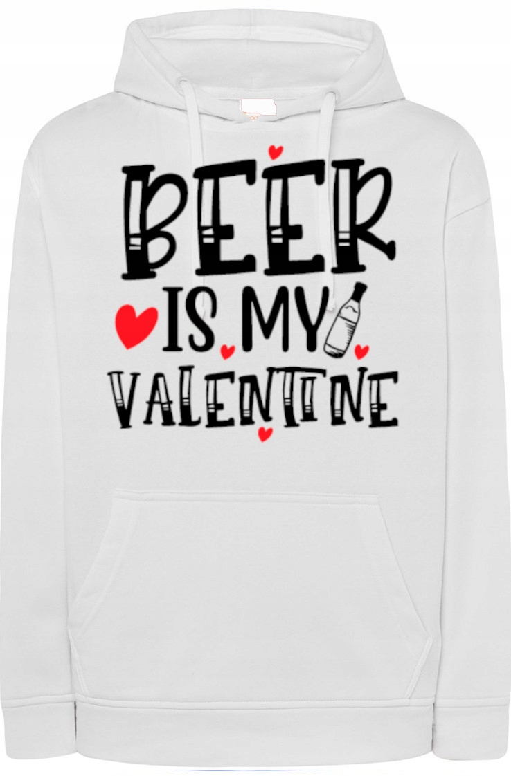 Pivní Valentýn mikina s kapucí Dárek vel. S
