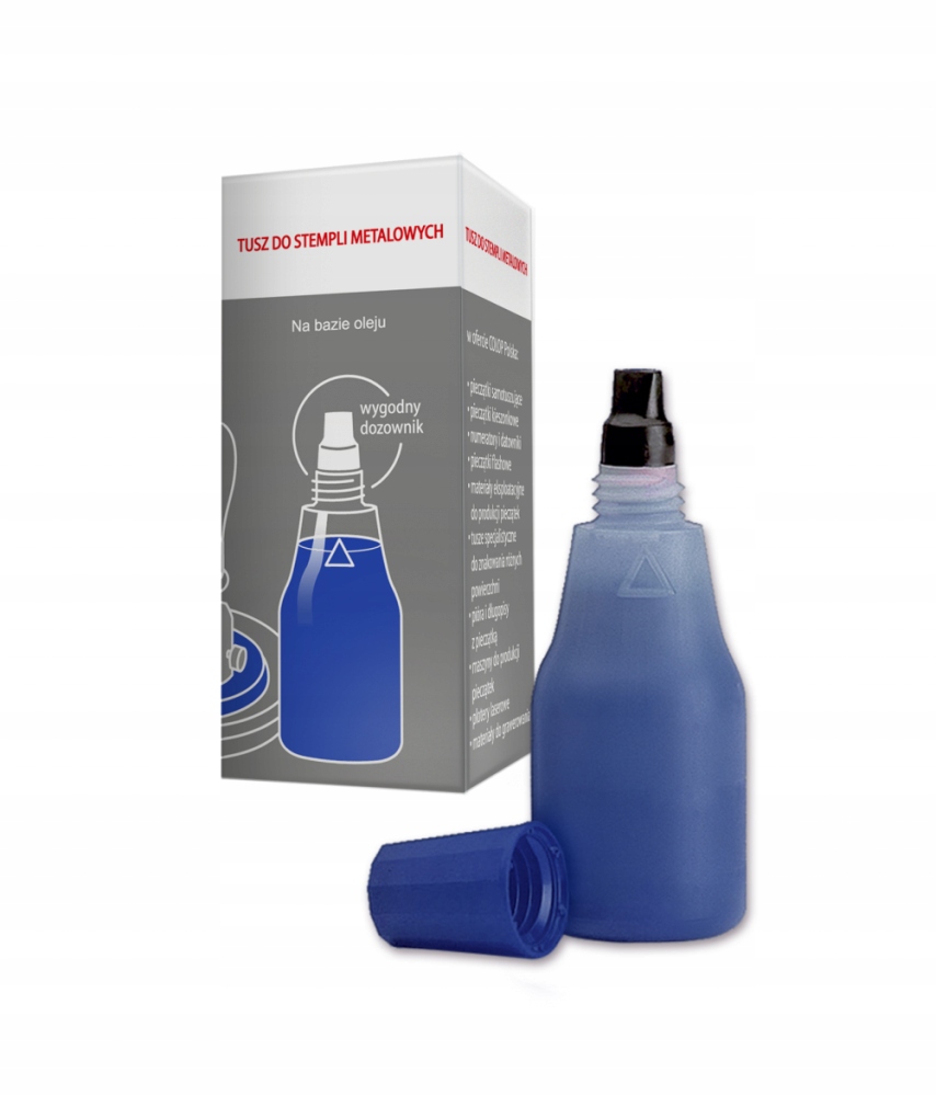 Tusz Colop 25ml niebieski do stempli metalowych