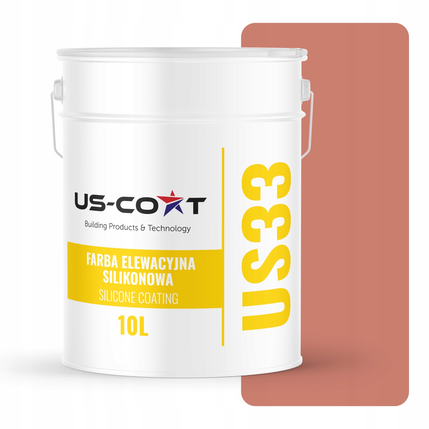 Silikónová Fasádová Farba Fasadová F315 Uv 10L Poľský Výrobca