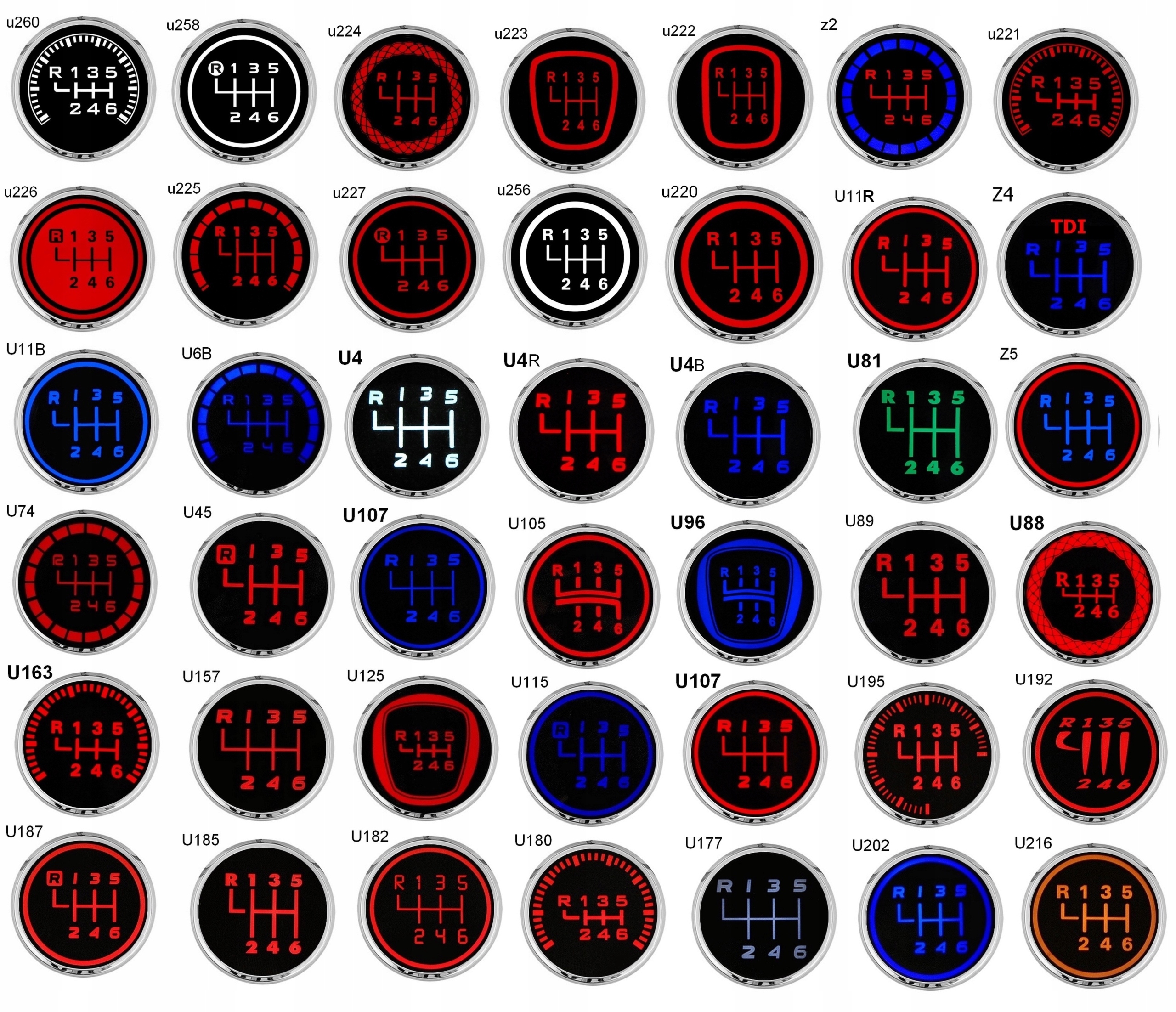 MITSUBISHI podświetlana LED Outlander Waga produktu z opakowaniem jednostkowym 0.3 kg