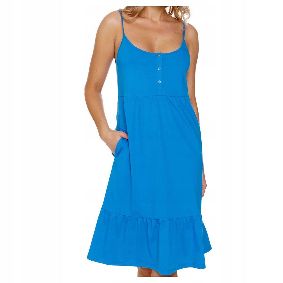 Doctornap Košile noční bavlněná Tcb 7244 oceán blue plus 2XL