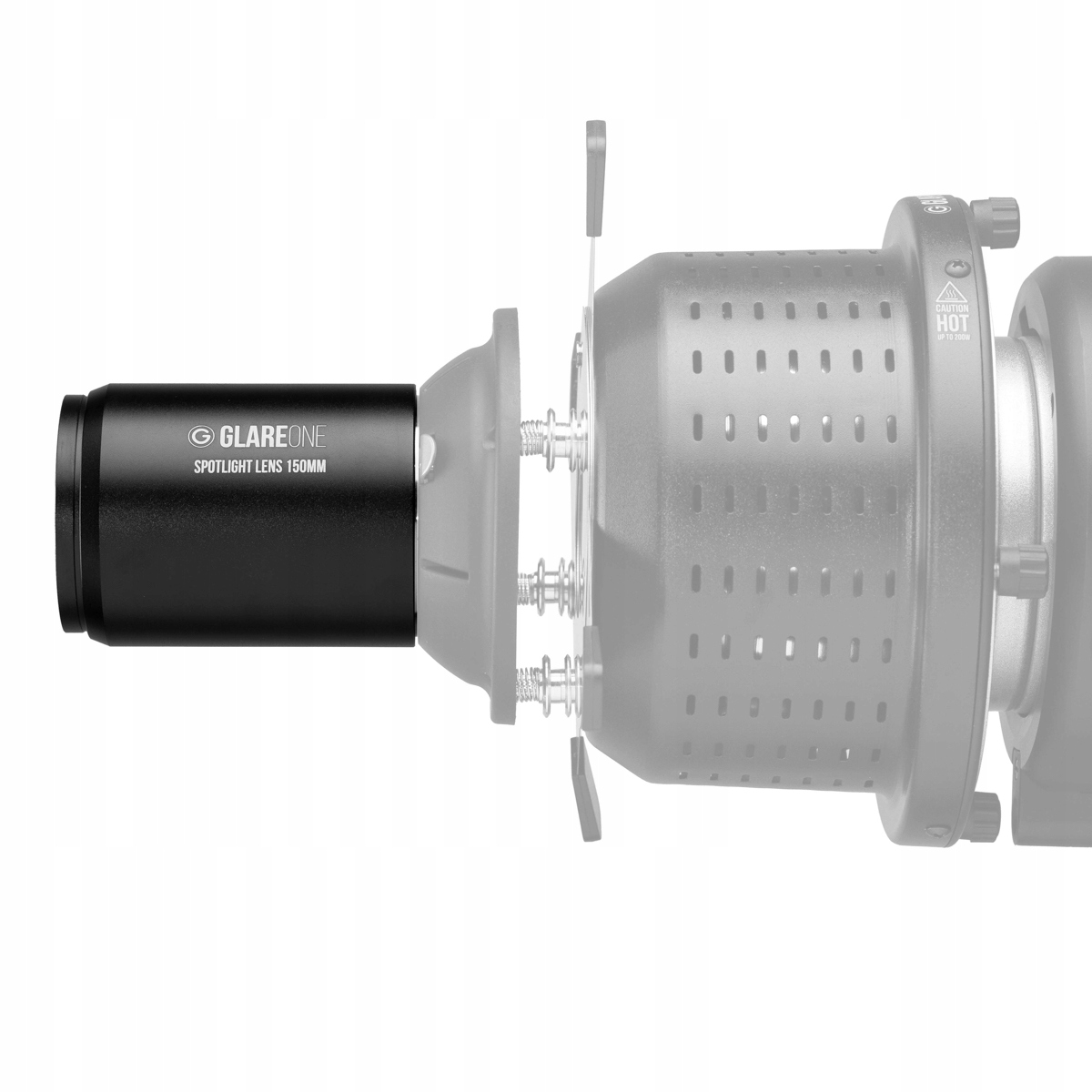 GlareOne Spotlight projekční objektiv 150 mm pro optický proud