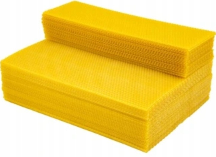 Úzka Dadant 1/2 Prírodný Včelí vosk 1/2 vosk 5 Kg