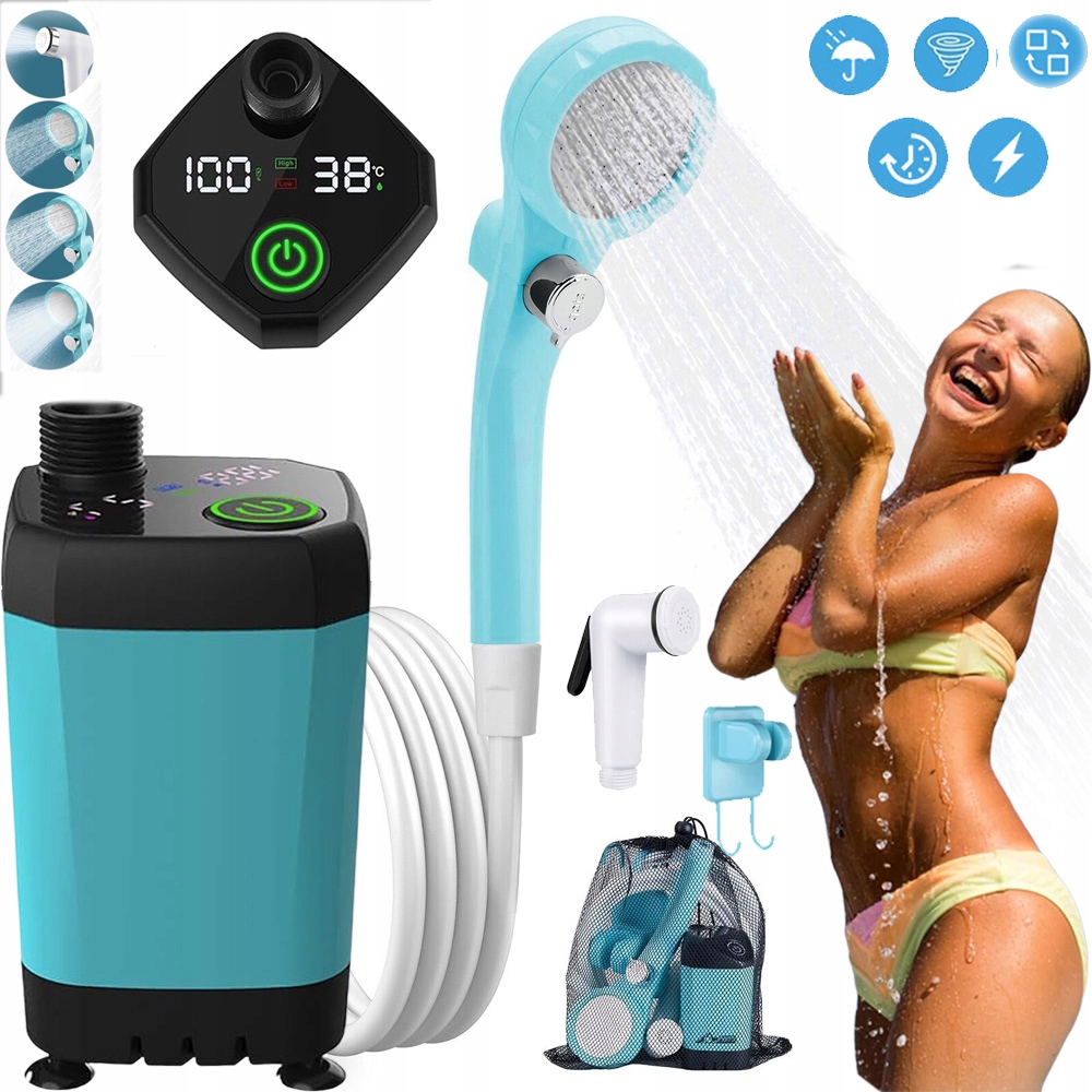 Turistická Sprcha S Koupací Pumpou Pro Mytí Kempování Survival Kemp