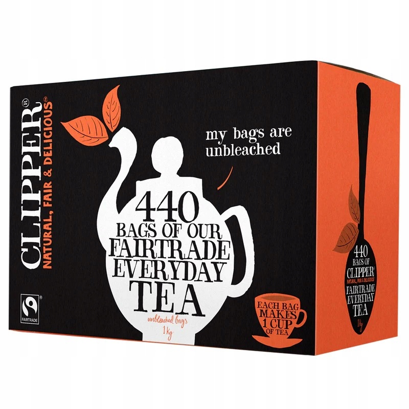Clipper Everyday Tea Fairtrade 440 Herbata Czarna Uk