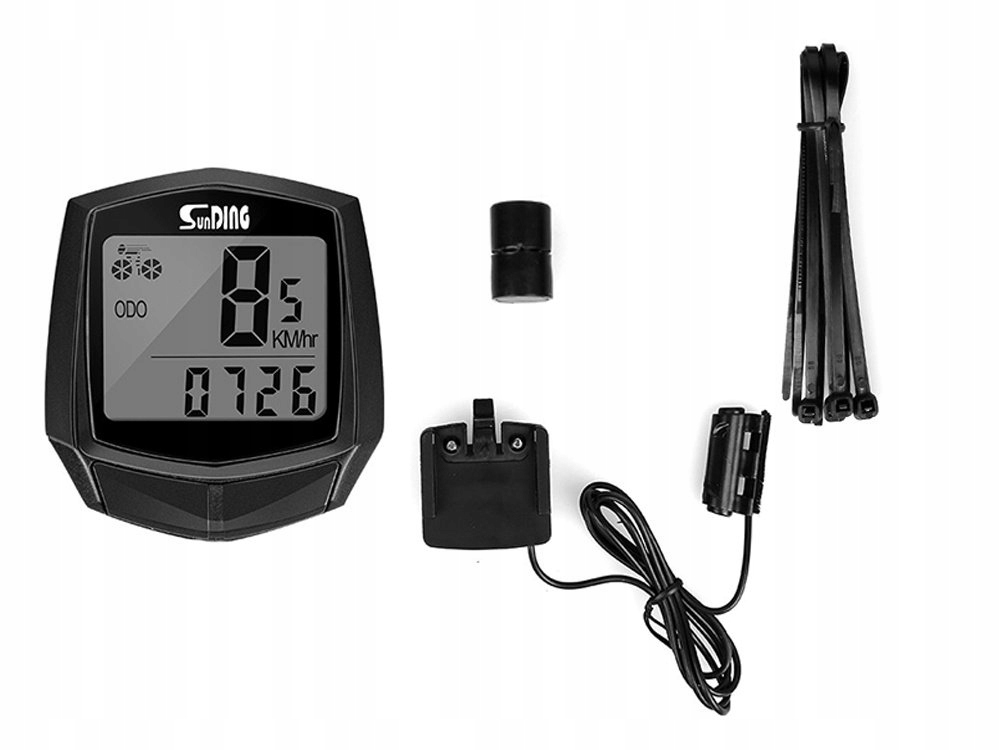 LICZNIK ROWEROWY WODOODPORNY PRĘDKOŚCIOMIERZ Z LCD DO ROWERU Model DB 581