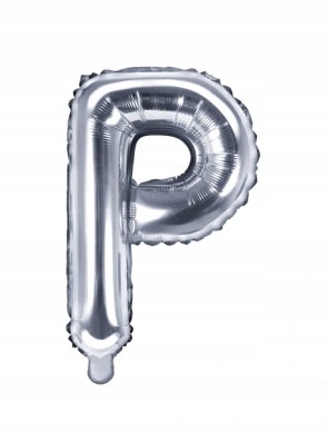 

Balon foliowy Litera "p" 35cm, srebrny