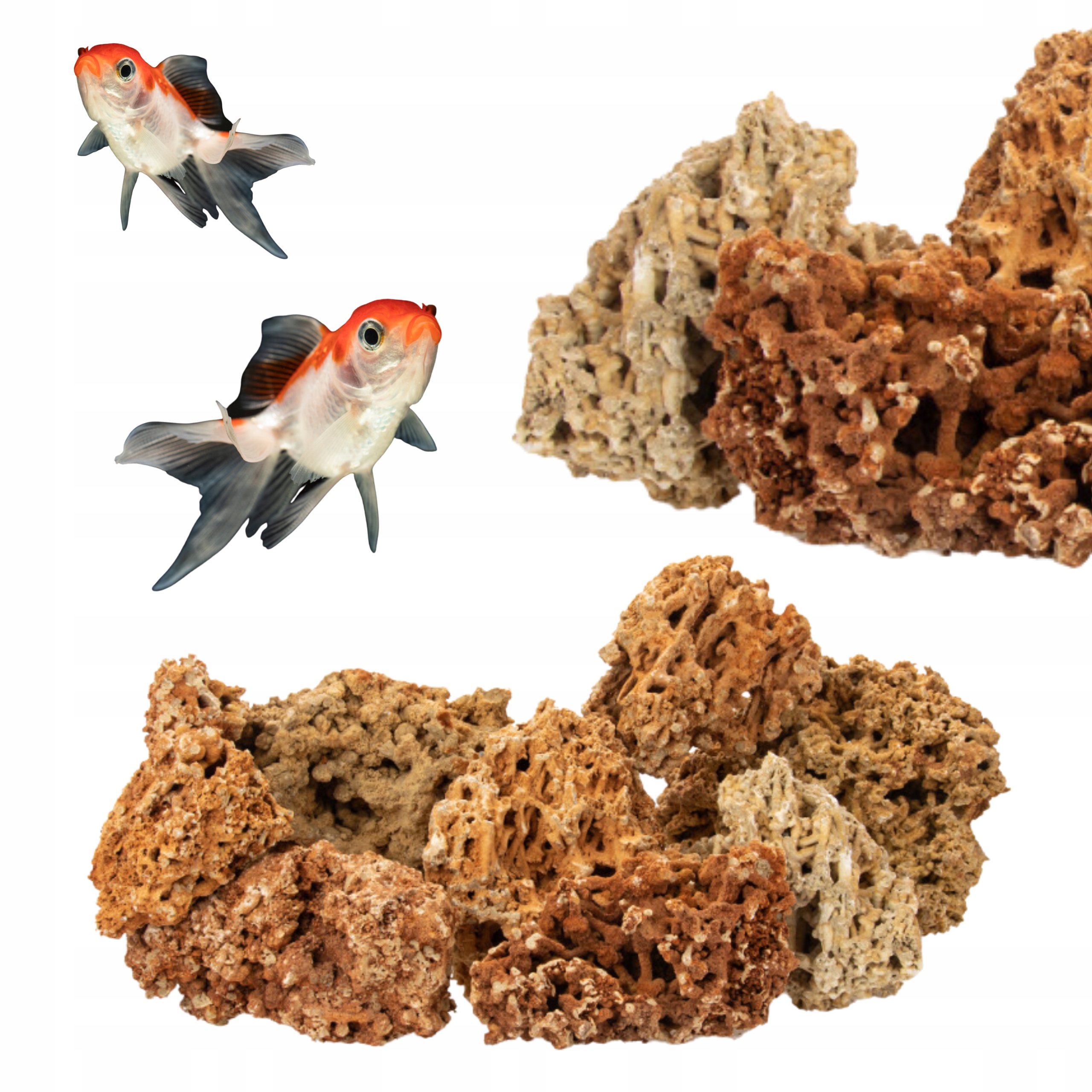 Skála Do Akvária Vápenec MIX Sada Kamenů 15kg