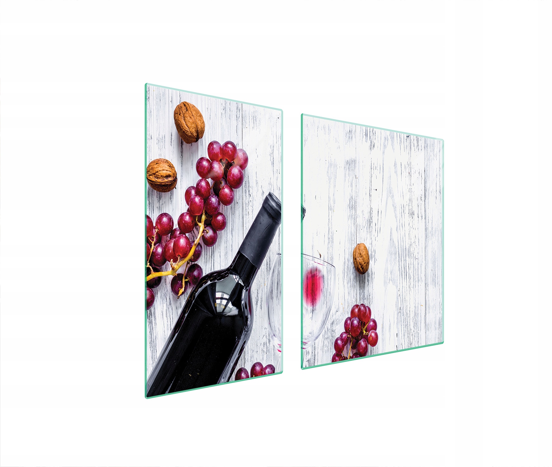 Skleněná Ochranná Deska Na Sporák 90x52 Hroznové Víno Tvrzené Sklo