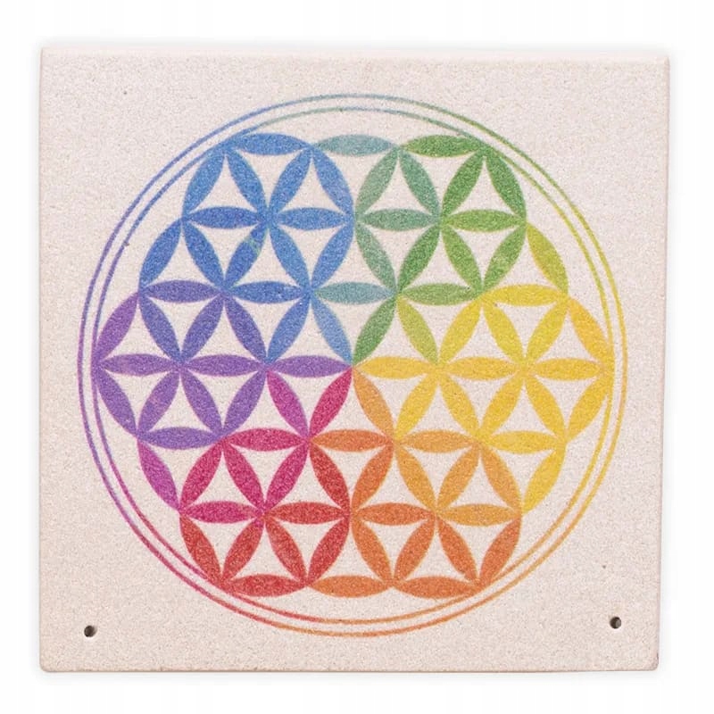 Podstawka do kadzidełek z piaskowca kwiat życia Marka Phoenix import