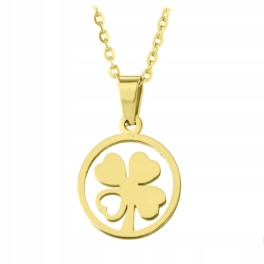 

Złoty Naszyjnik Stal 316 Koniczynka Koło N115P