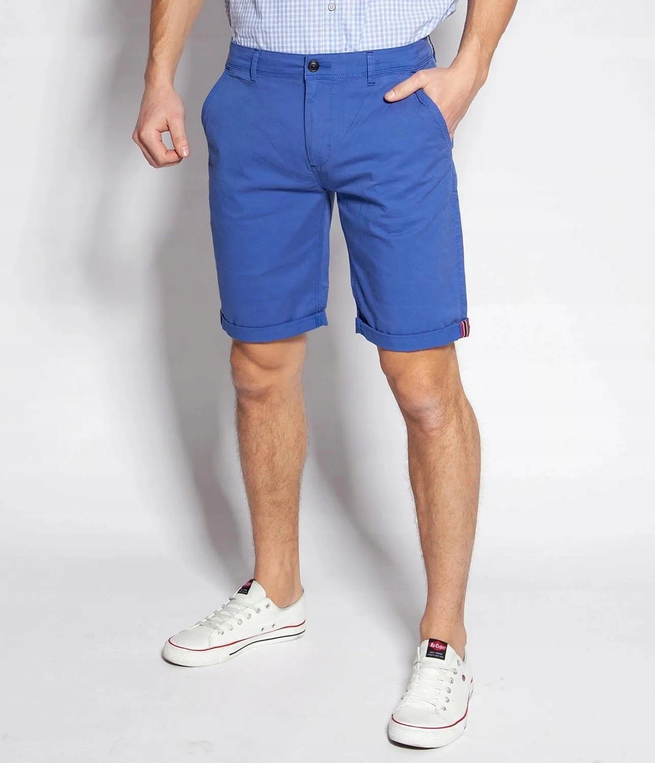 Lee Cooper Pánské bermudy Andi 3020 Estate Blue velikost W38