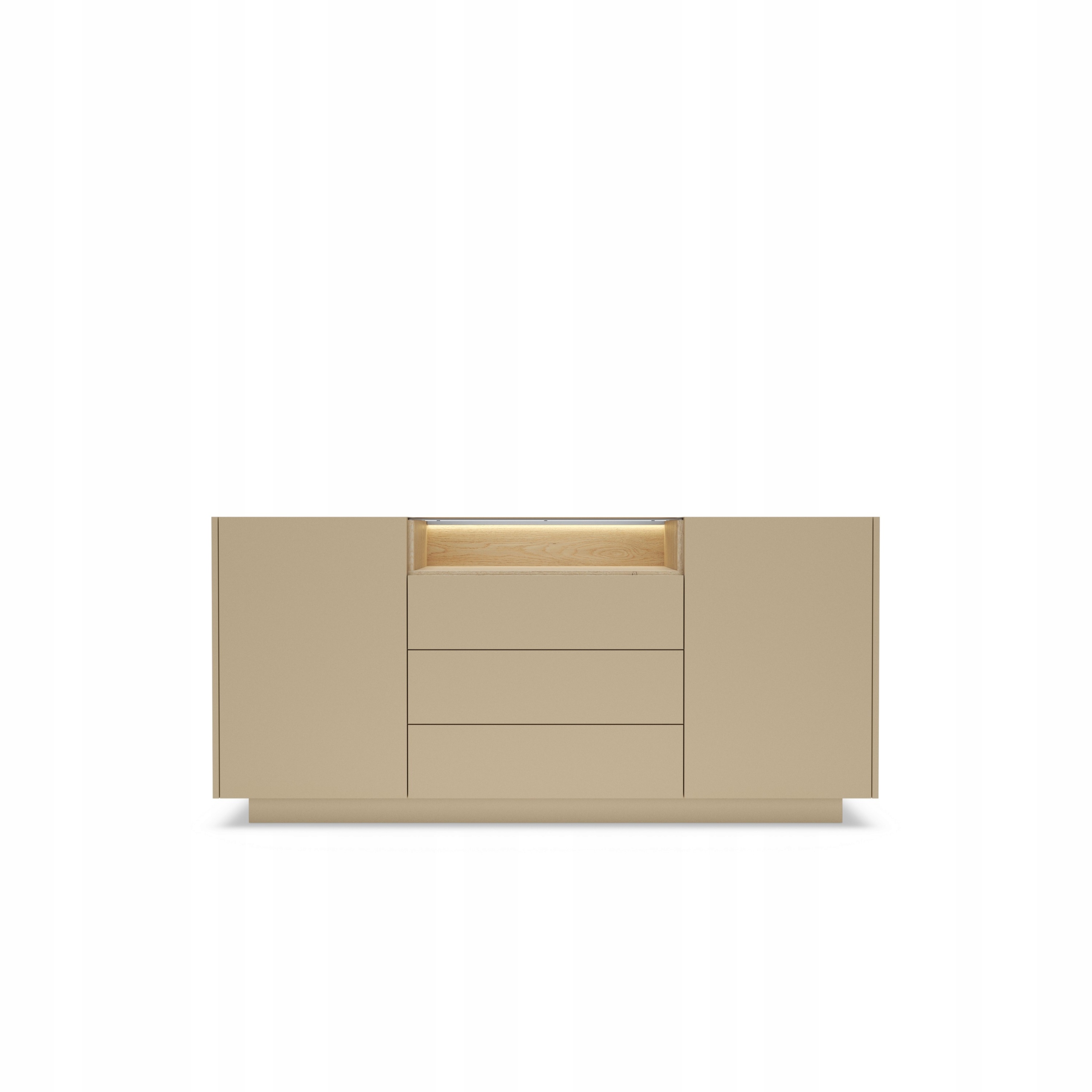 Komoda Porta 176,4 cm do obývacího pokoje Ložnice Odstíny béžové