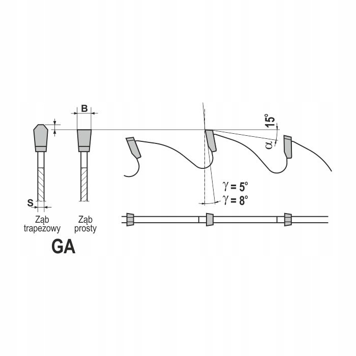 TARCZA DO MAT. DREWNOPOCHODNYCH 165X20X1,4MM 48Z Kod producenta PS662-0165-0001