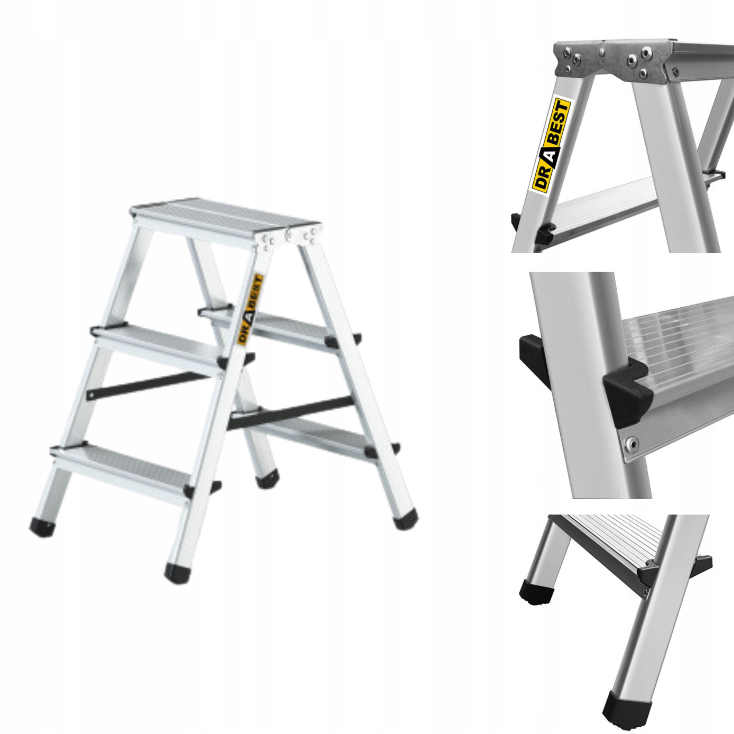 

Drabina aluminiowa 3 stopniowa domowa 125KG