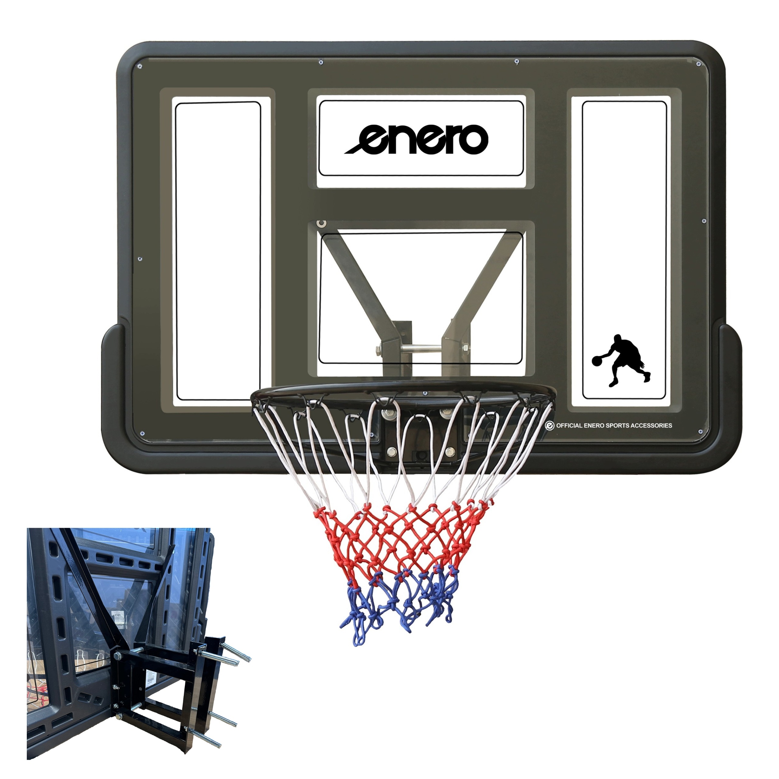 Tablica do koszykówki do montażu na ścianę obręcz 45cm Enero
