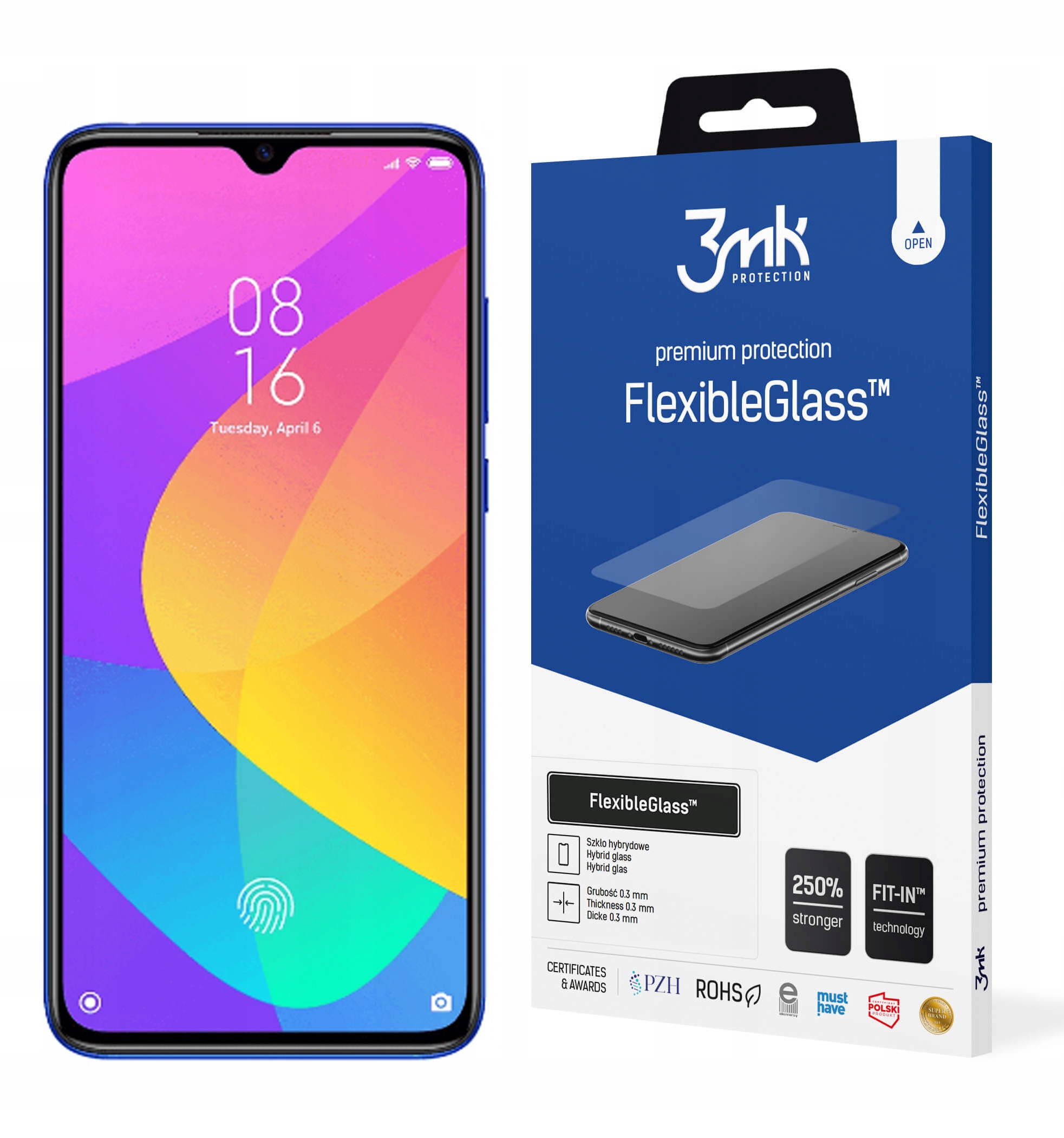 

3MK FlexibleGlass do Xiaomi Mi9 Lite Szkło Hybryda