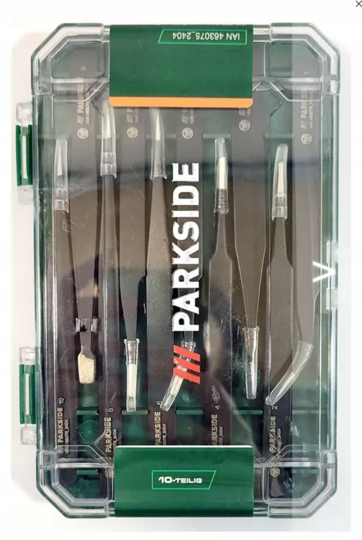 Набор антистатических пинцетов PARKSIDE, 10 шт.
