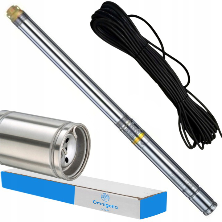 Pompa głębinowa 3B24 0,75 kW 400 V – 65 l/min, 82 m, kabel 20 m – Omnigena