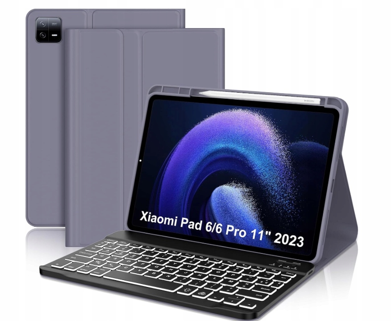 Pouzdro s klávesnicí Iveoppe pro Xiaomi Pad 6 11 palců, 7 barev podsvícení