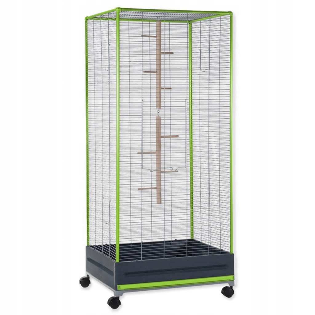 Levně Klec Small Animals Kamil pro veverky šedá, výbava tmavě šedá a šedá 65x54x1