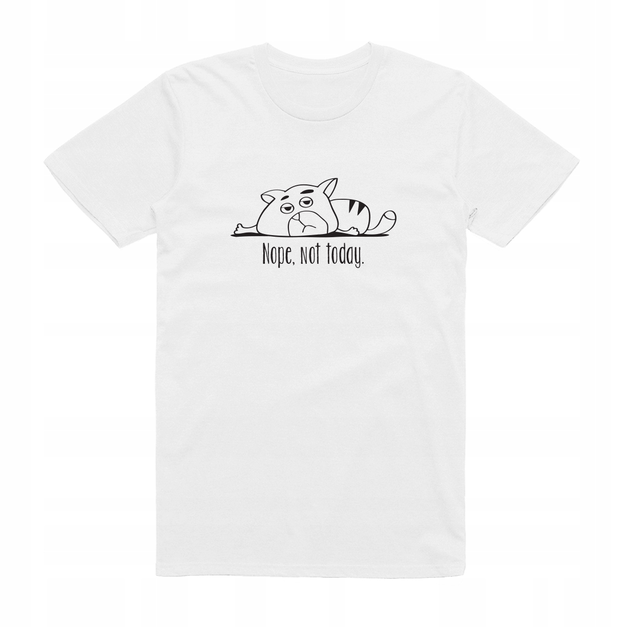 

XL - Koszulka T-shirt Nope Not Today Kot Z Kotem