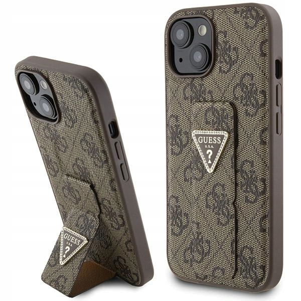 Etui Guess GUHCP15SPGS4TDW do iPhone 15/14/13 6.1" z wbudowanym stojakiem b