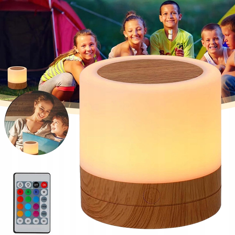 LAMPKA NOCNA, DOTYKOWA, ŚCIEMNIANA, PILOT ZDALNEGO STEROWANIA, DLA DZIECI