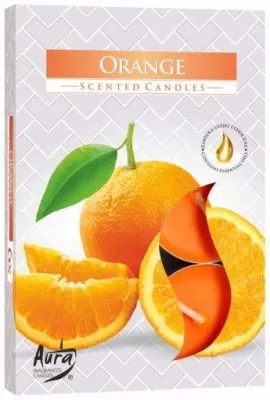 

Bispol Podgrzewacze świeczki tealight Pomarań 6szt
