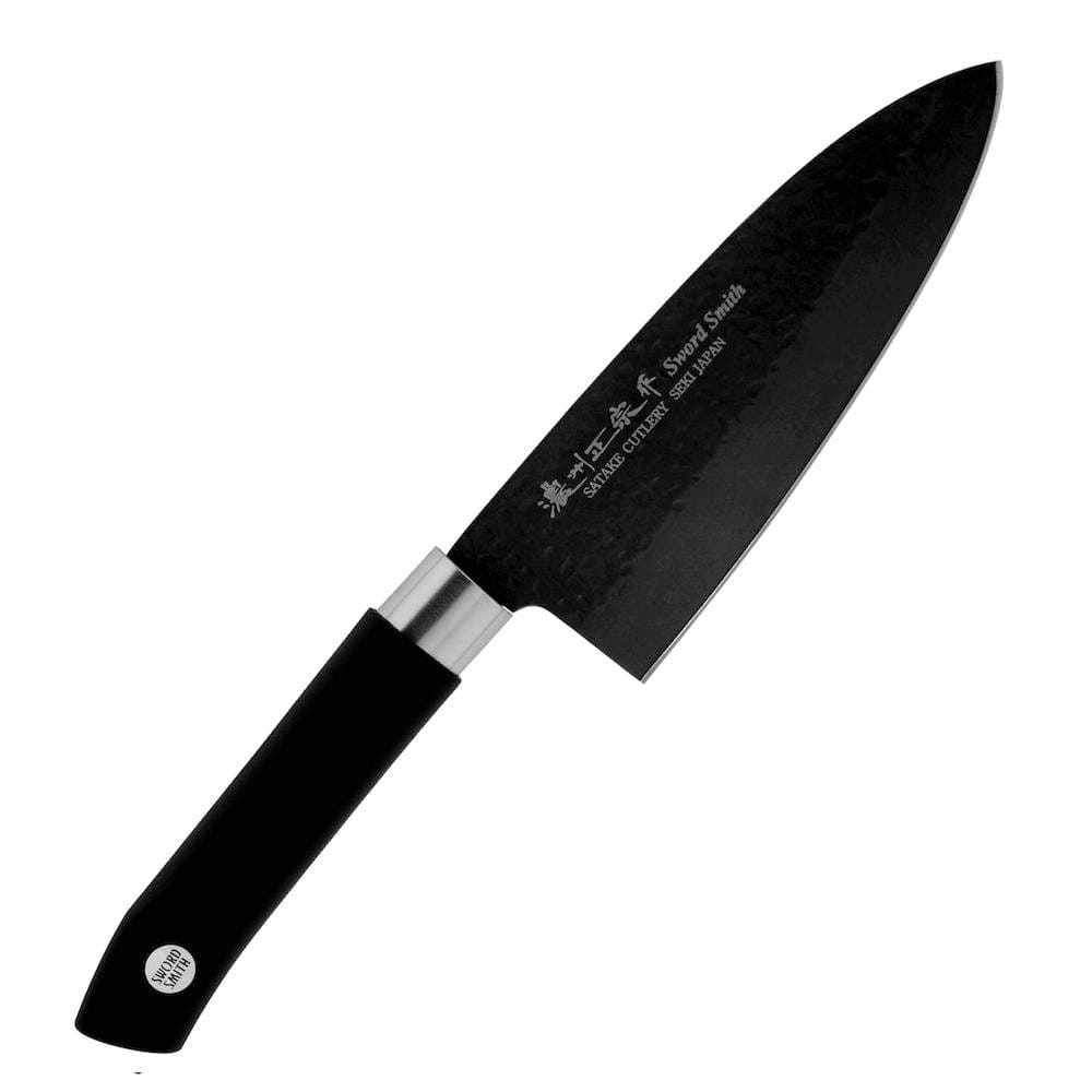 Satake Sword Smith Black Japonský kuchynský nôž Deba na filetovanie 16 cm
