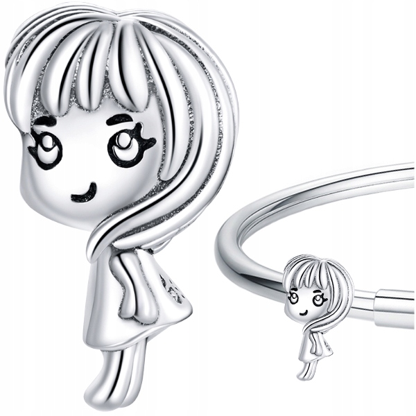 

Charms Dziewczynka koralik beads srebro pr 925