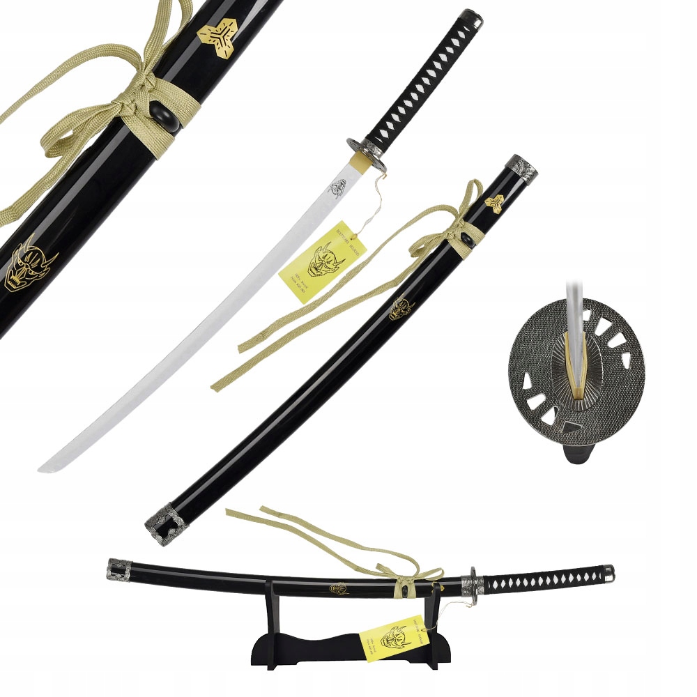 Dřevěný meč Katana Kill Bill s pochvou a stojanem 103 cm JT10320E