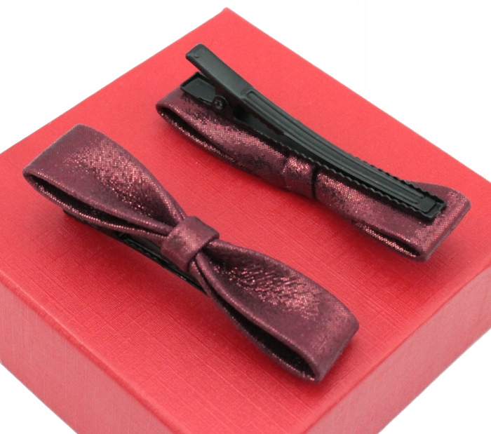 

Klamerka Do Włosów Shine Bordo Kokardka 8,5 cm