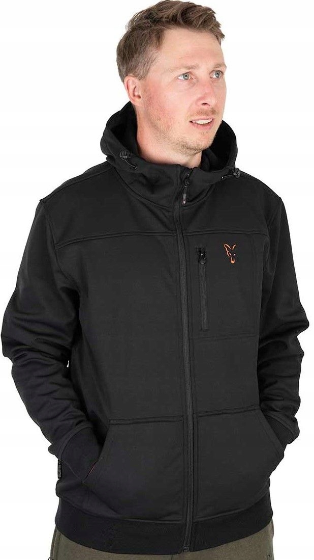 KURTKA FOX COLLECTION SOFT SHELL BLACK ORANGE L Stan opakowania oryginalne