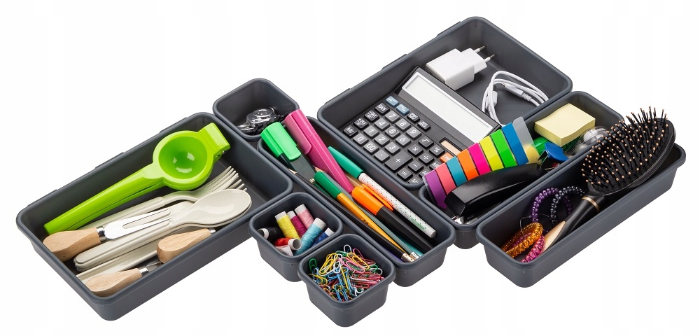 ZESTAW Organizer modułowy do szuflady 8 ELEMENTÓW