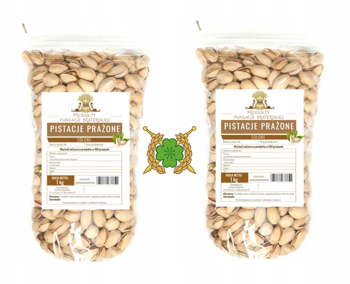 Pistacje Prażone Solone 2 x 1kg f_braterska
