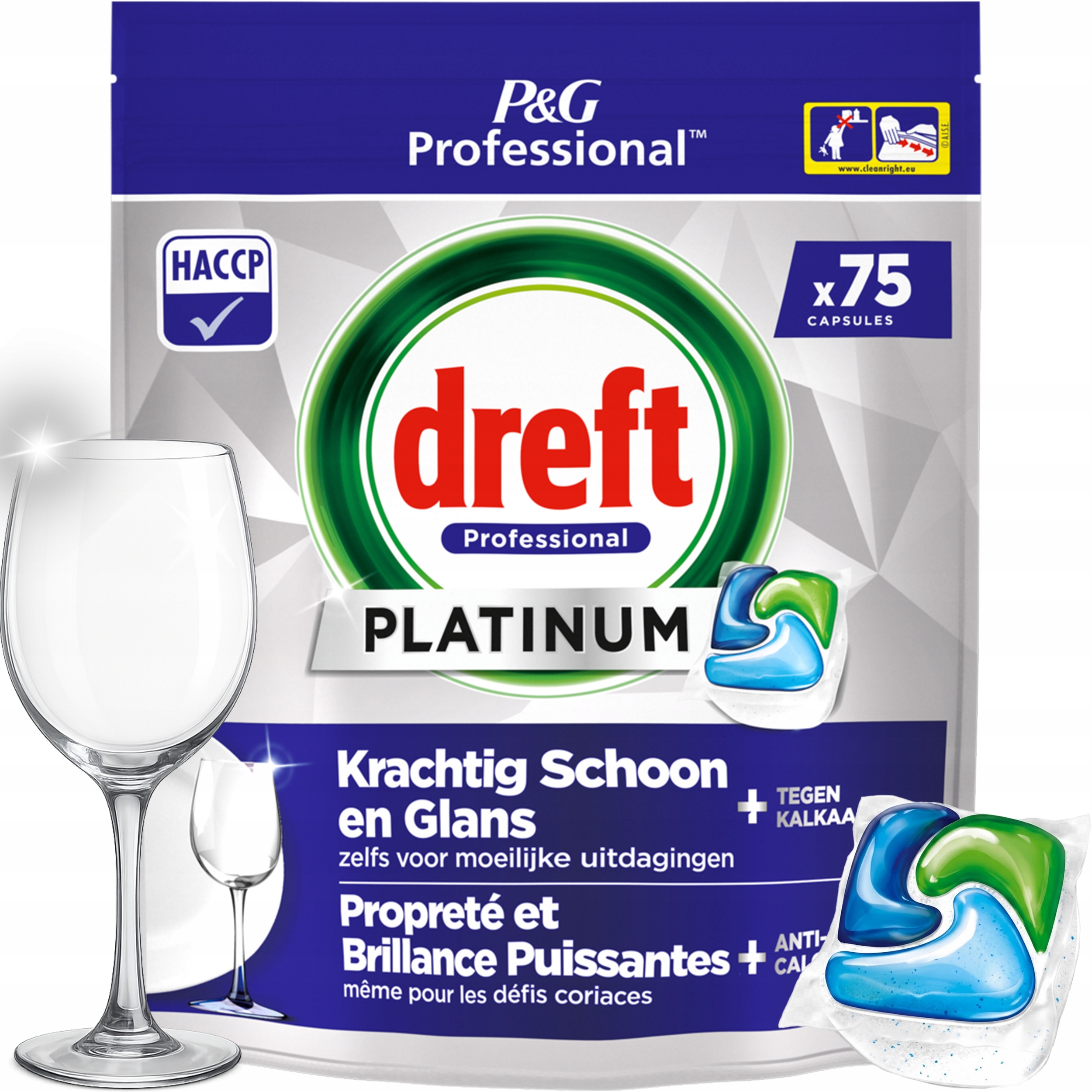 Levně Kapsle Do Myčky Dreft Platinum All In One Regular Professional 75ks