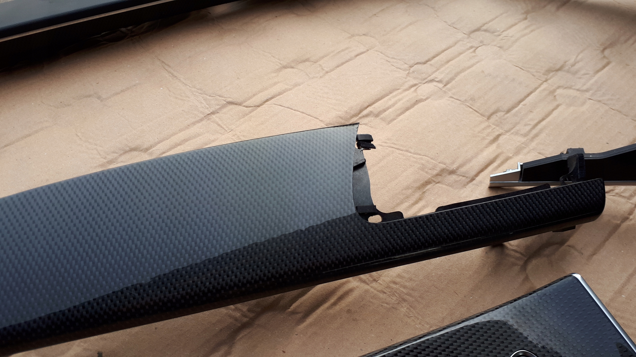 S7 4G A7 DEKORY Moulage Portière Console CARBON RS7