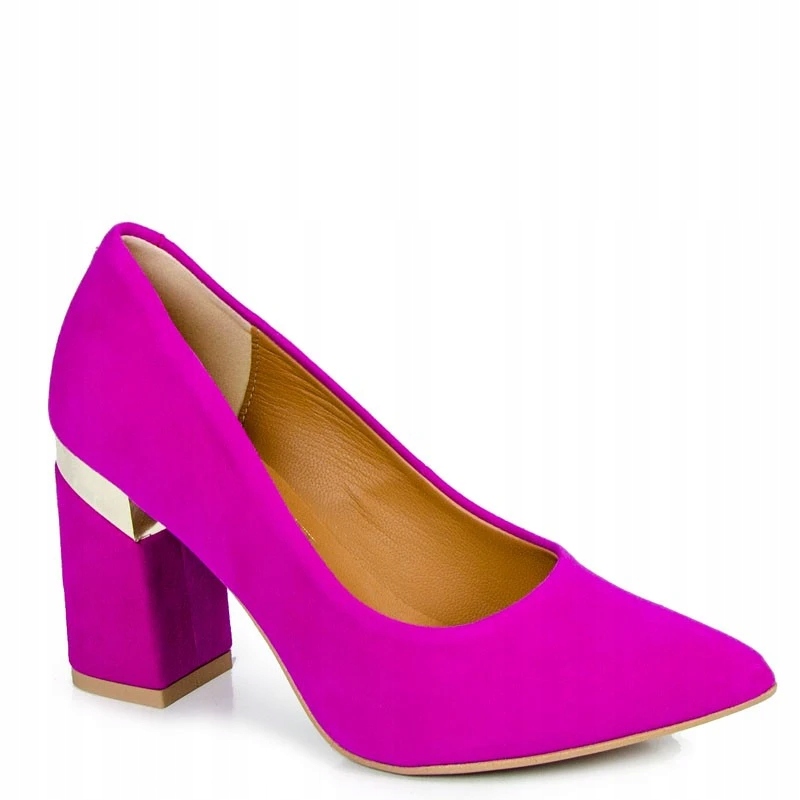 LaRoni 3117 Čelovka Sloupek Kůže Semiš Fuchsiová 37