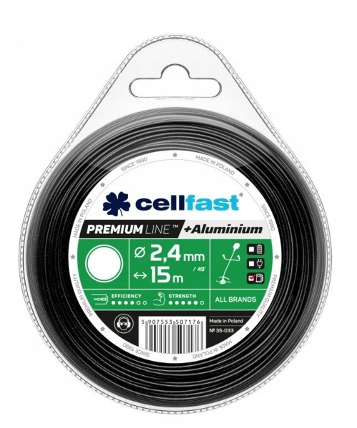 

Cellfast Żyłka do Podkaszarki Okrągła 2,4 x 15mb