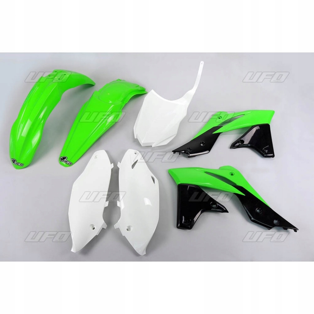 Ufo Sada Plastov Kawasaki Kxf 250 '13-'16 Farba OEM'16 (zelená/biela/