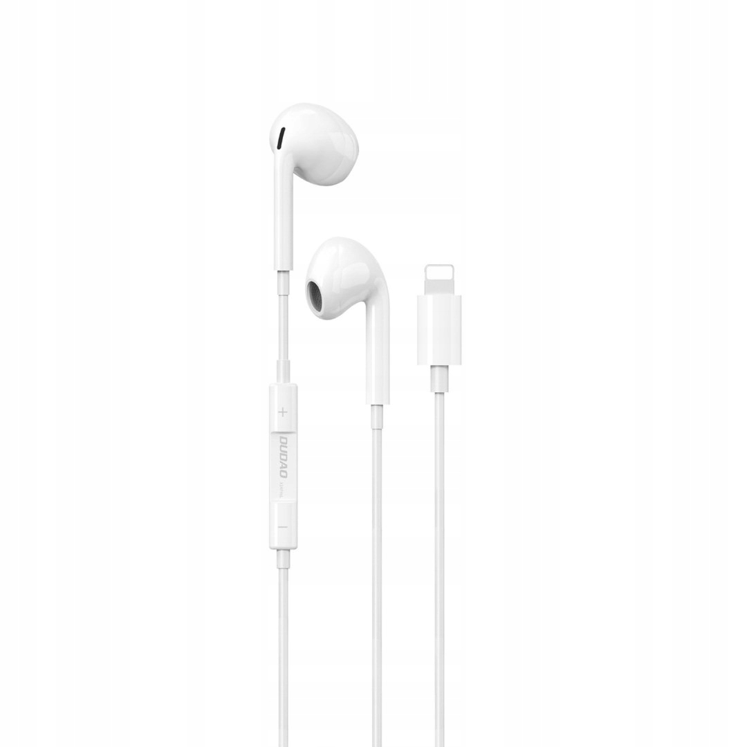 Słuchawki przewodowe douszne X14PROL-W1 iPhone Lightning białe